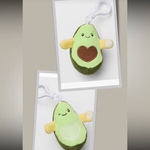 3” Set of 2 Keychain Mini Avocado 1- With Pit  1- without Pit Gigglescape Plush